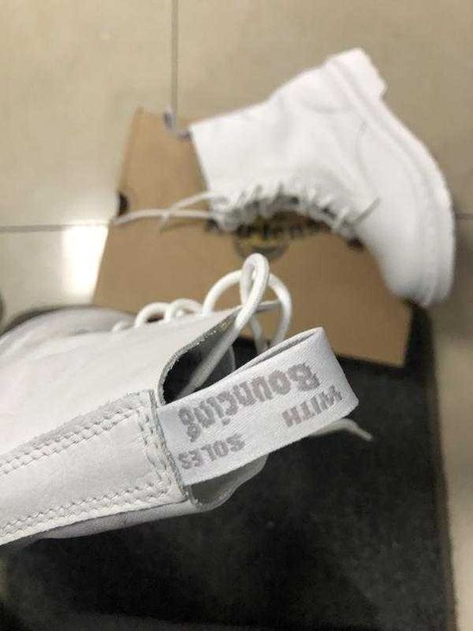 Шкіряні черевики, берци Dr. Martens 1460 Mono White Smooth \оригинал