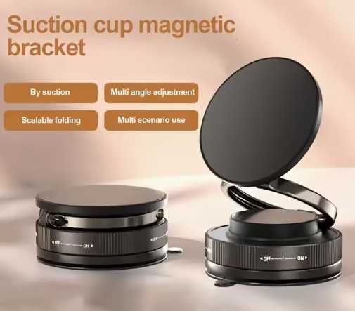 Suporte de Telemóvel com Ventosa a Vácuo Rotativo 360°