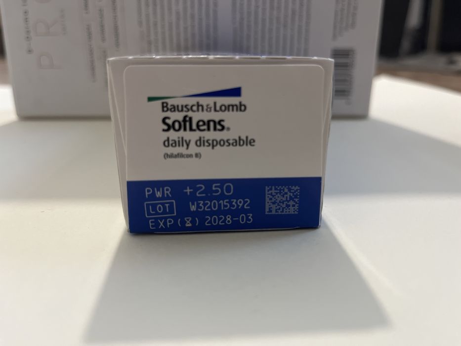 Soczewki  jedno dniowe + 2.50