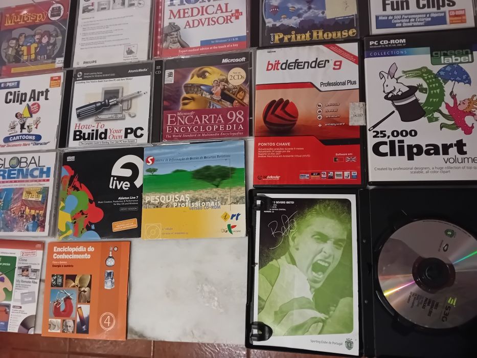 Conjunto de 20 Cds Rom/Pc Diversos