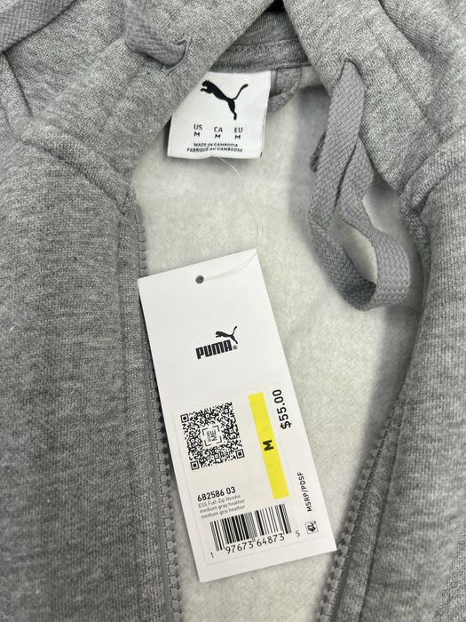 Костюм чоловічий утеплюючий Puma S M оригінал на флісі пума зіп худі