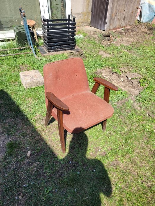 Stary fotel retro vintage prl loft