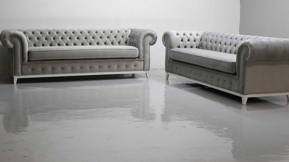 SYR nowa fantastyczna sofa 3 osobowa MAX KANAPa szary welur old design