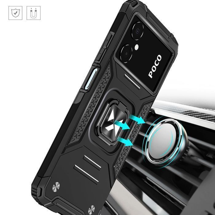 Wozinsky Ring Armor etui Samsung Galaxy A03 pokrowiec magnetyczny ring