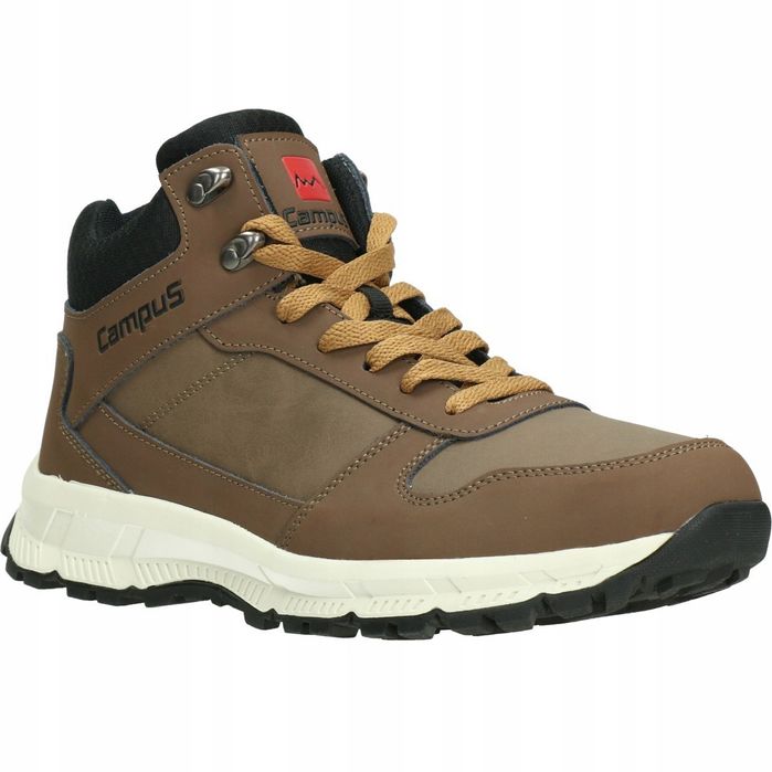 Campus Norden | Wygodne Męskie Buty Turystyczne | Brązowe | Rozmiar 45