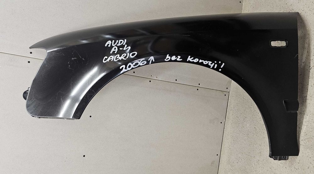 Audi A4 B7 Cabrio błotnik przód przedni lewy od 2006 r. lifting