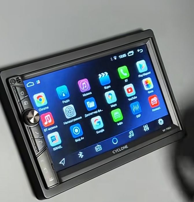 Магнітола Cyclone MP-7082A 2DIN Android 10 2/32GB IPS Wi-Fi Bluetooth CarPlay Android Auto Auto