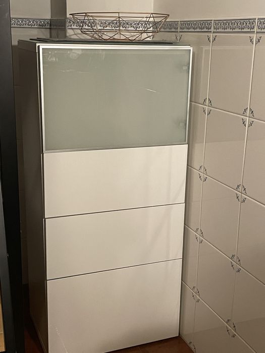 IKEA BESTA movel sala com duas gavetas