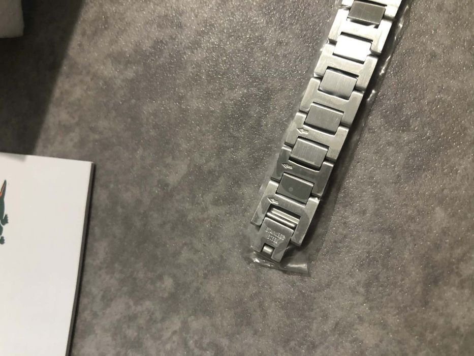 Bransoletka męska Lacoste Metropole srebrna