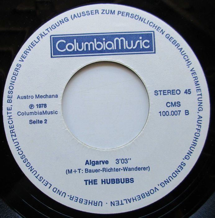 The Hubbubs - - - - - Madeira - - - - - Single