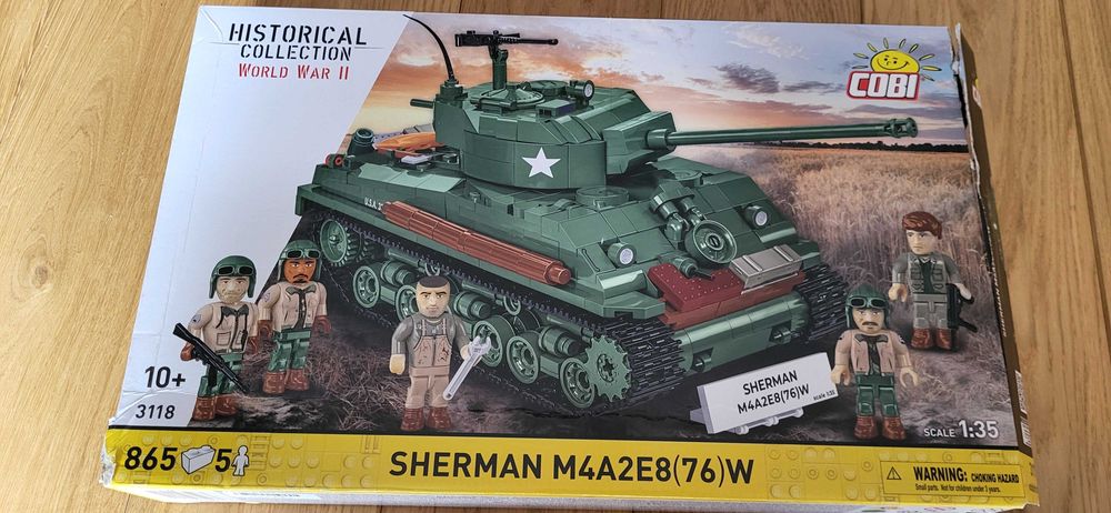 COBI 3118 czołg Sherman M4A2 E8