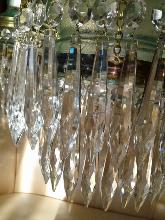 Люстра хрустальная Чехия без деффектов чистая