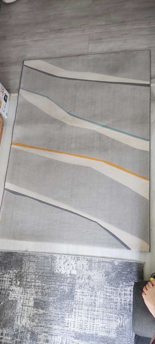 Jasnoszary dywan 120x170 cm