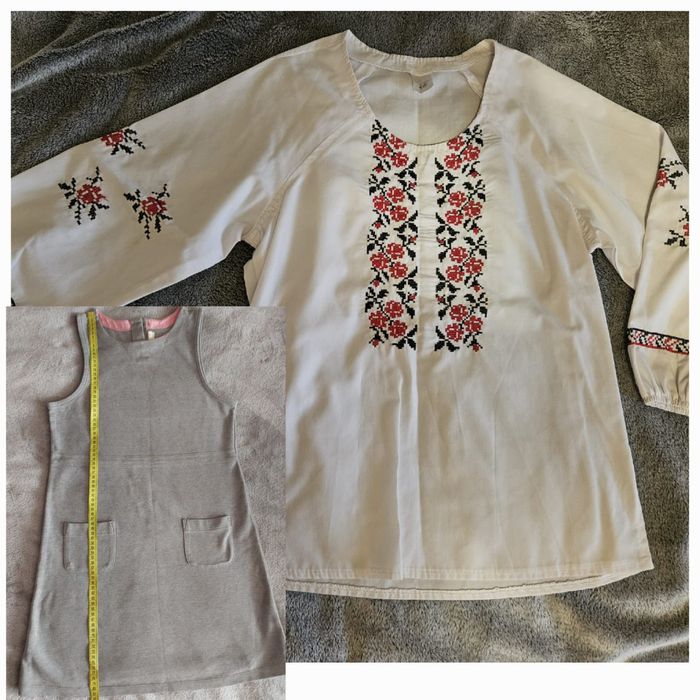 Вишиванка для дівчини 9 10 11 12 13 років сорочка блузка сарафан