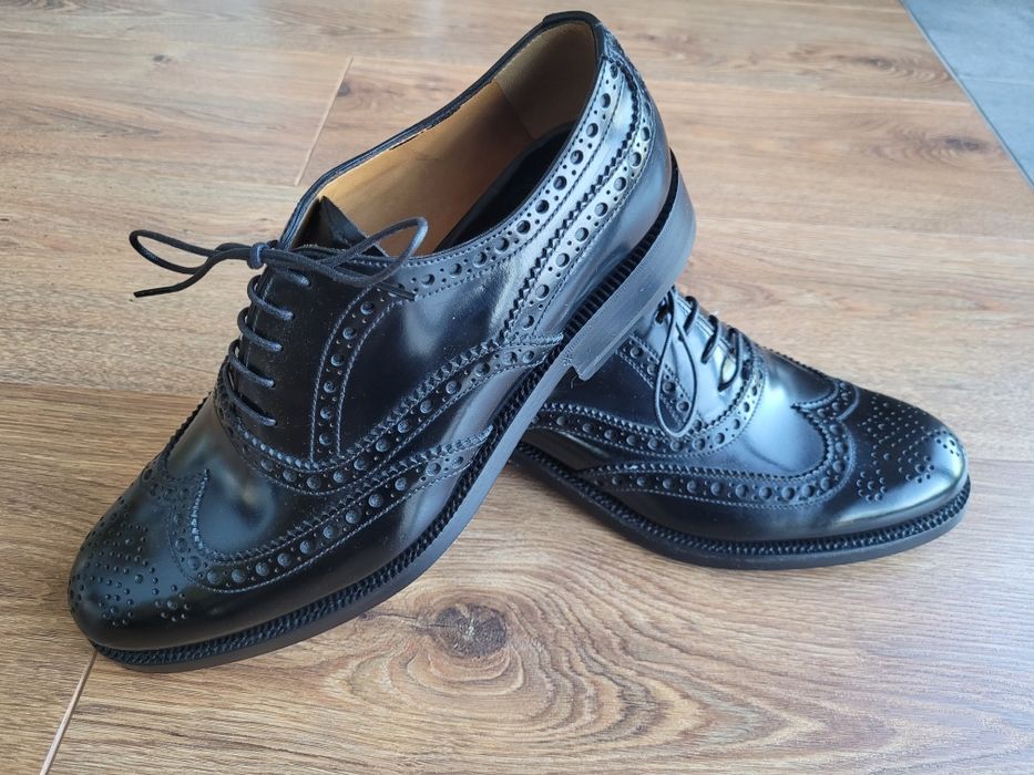 BARRETT 1917 włoskie buty typu oxford ręcznie szyte rozmiar 41 - 27cm