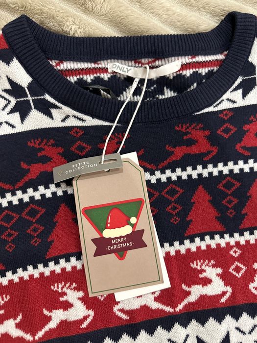 Кофта для дівч. коротка новорічна , розмір М