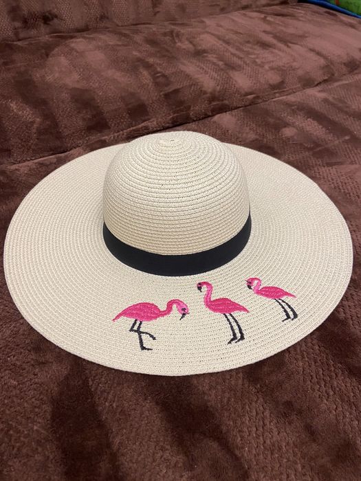 Капелюх з фламінго (літня шляпа)
