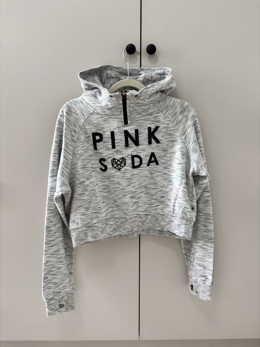 bluza z kapturem Pink Soda M szara