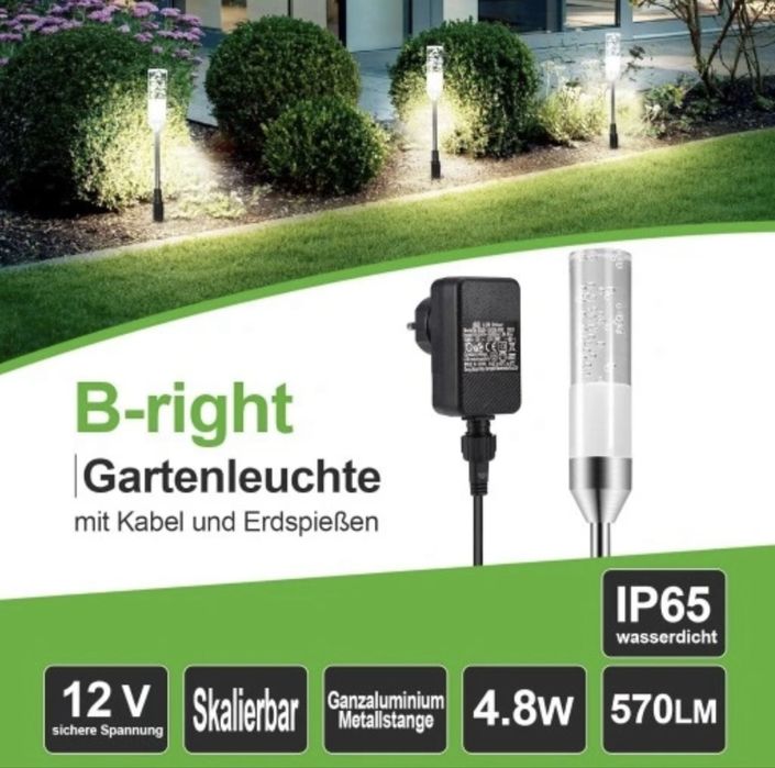 Lampki ogrodowe  led  B-right  12V  ( 6 szt  )