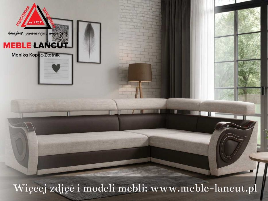 Narożnik Sofa Feniks IV - bonell, automat, do 80km ,setki tkanin