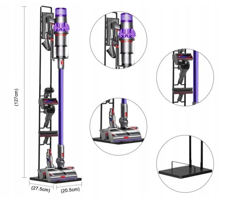 Nowy Stojak do Odkurzaczy Dyson V7 V8 V10 V11 V12 V15 GEN5 Metalowy