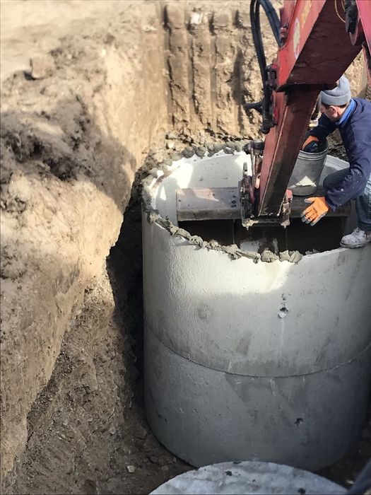 Септик, каналізація, кільця