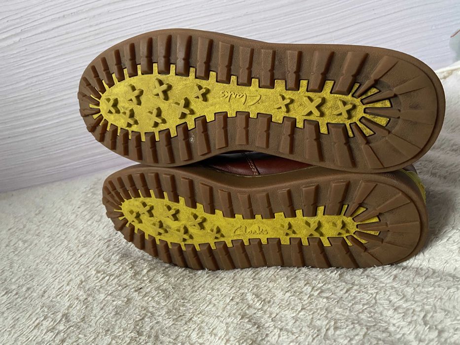 Clarks Chestnut NANU RISE Waterproof ботинки мужские 45р 29-29,5см