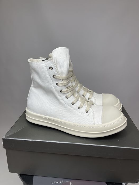 Rick Owens Ramones White Higt Top/Кеди Rick Owens Ramones/size42,43,44