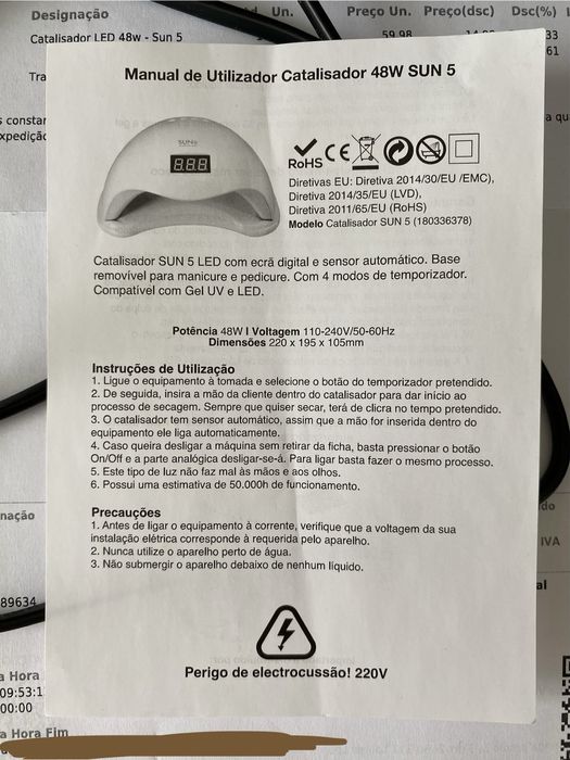 Catalisador Unhas de Gel