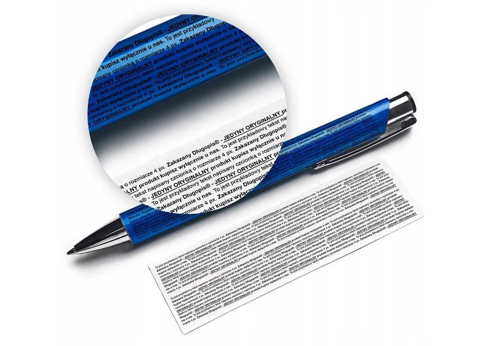 Długopis automatyczny - ściąga - Długopis niebieski