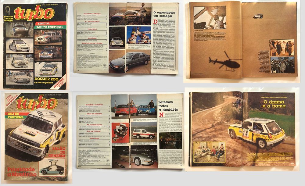 Coleção de revistas Turbo de 1986 (completa)