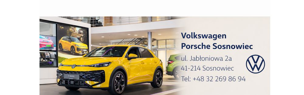 Autoryzowany Dealer Volkswagen - Porsche Inter Auto Polska, oddział Sosnowiec top banner