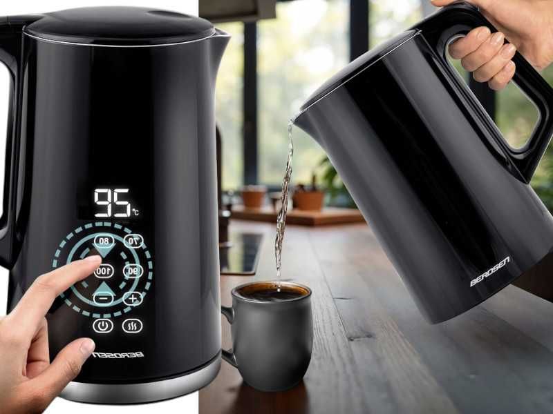 Nowoczesny Czajnik Elektryczny 1,7L  Dotykowy Regulacja Temperatury