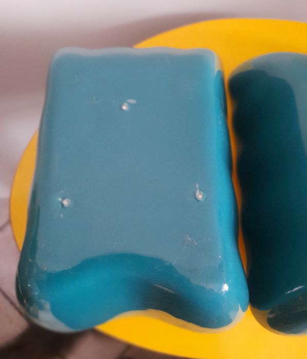 Par de recipientes em cerâmica vintage