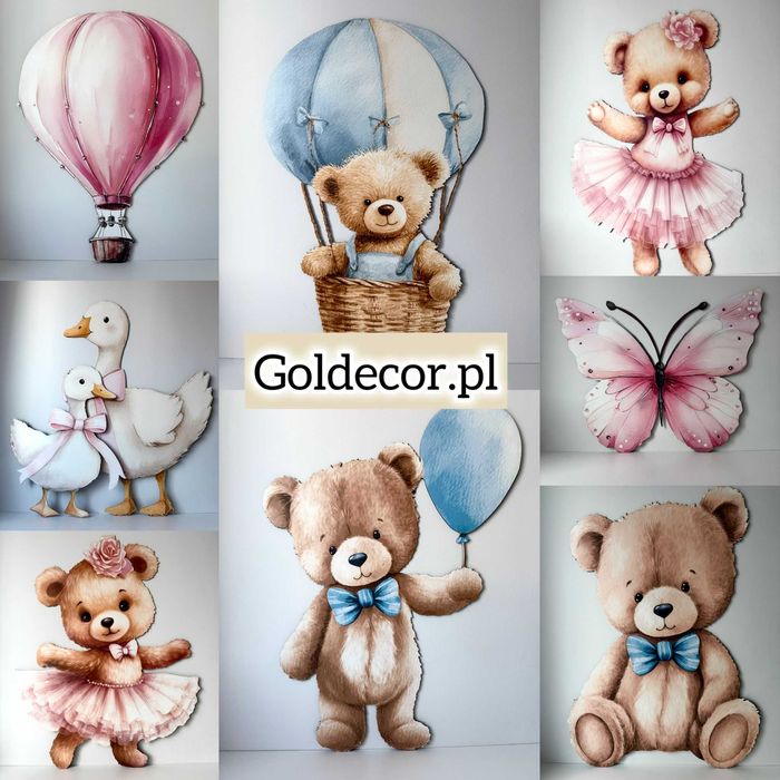 figurki wielkoformatowe dekoracje ścianki balonowe nadruk UV urodziny