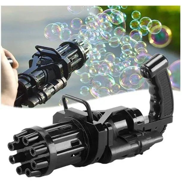 Дитяча іграшка Gatling Electric Bubble GUN машинка для бульбашок, гене