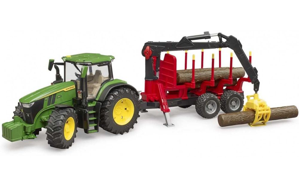 Трактор John Deere з 
причіпом та 
маніпулятором Bruder 03154