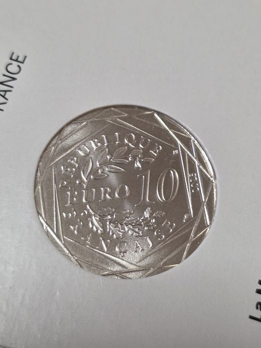 Moeda comemorativa de prata de 10€ da França de 2023
