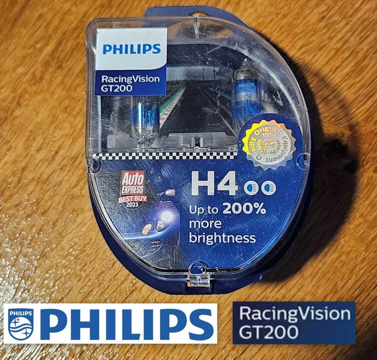Żarówki H4 Philips Racing Vision GT200 halogenowe