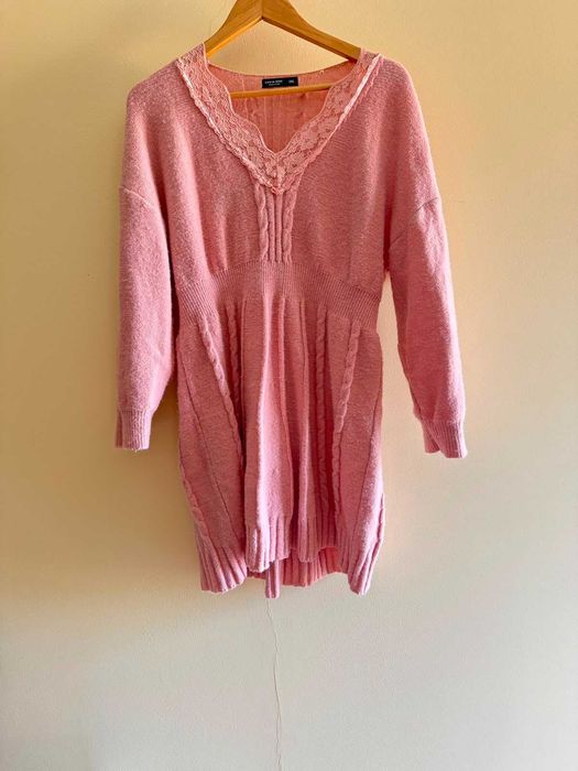 Vestido Rosa Malha