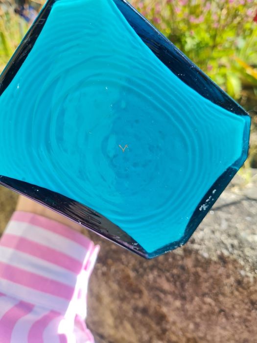 Frasco vintage raro pintado á mão