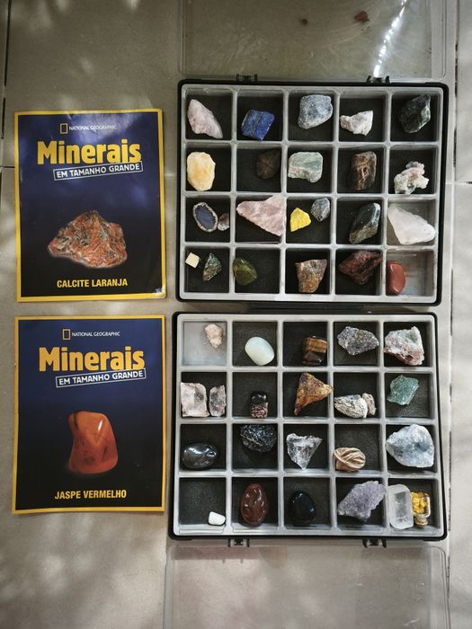 Coleção minerais grandes