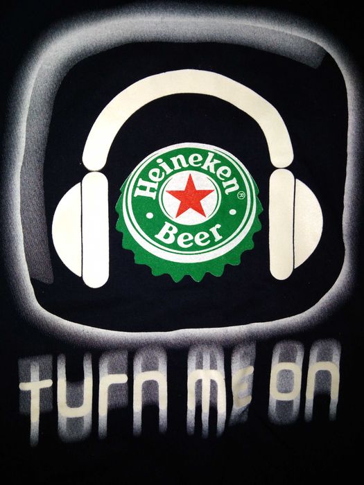 T-Shirt Upperdeck Apache Heineken Beer Turn Me On L