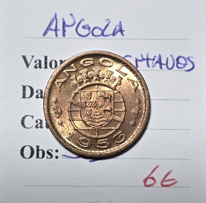 50 centavos 1953 Angola