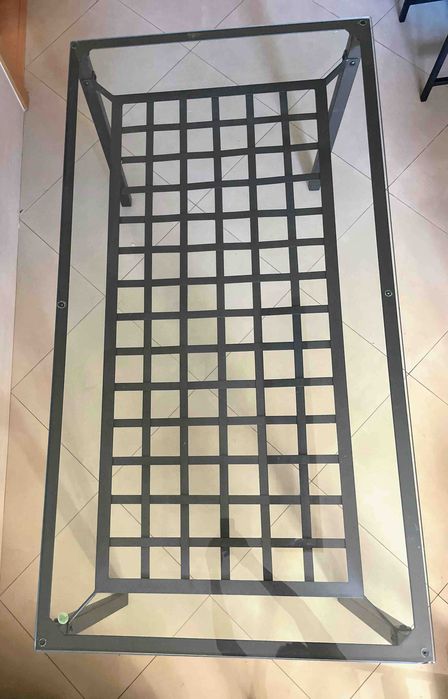 Conjunto de mesa de refeição retangular e 4 cadeiras