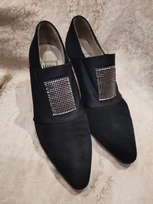 Mano by Olympic Made in Italy rozm 38 czarne botki, czółenka, obcas