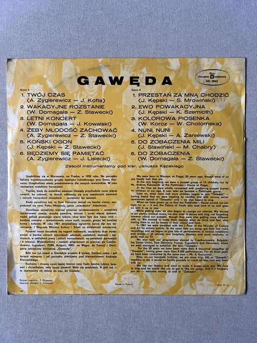 LP Gawęda Twój Czas