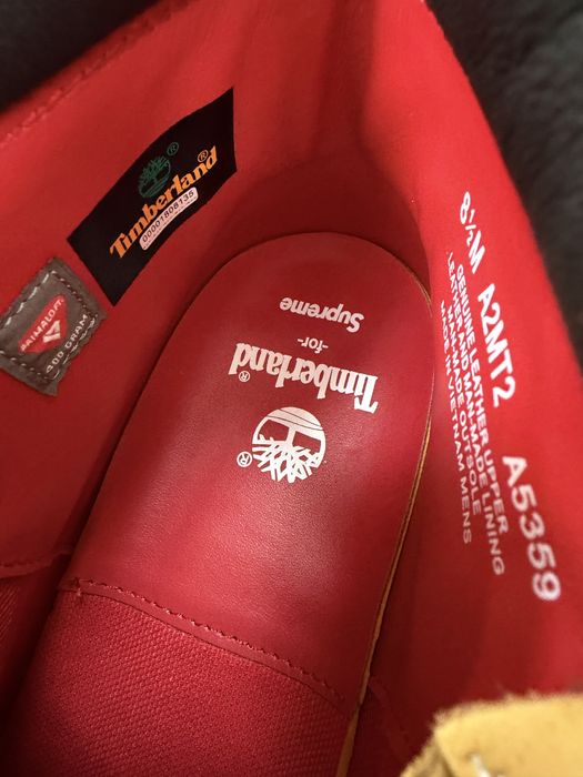 Черевики Timberland x Supreme Waterproof Big Logo Yellow