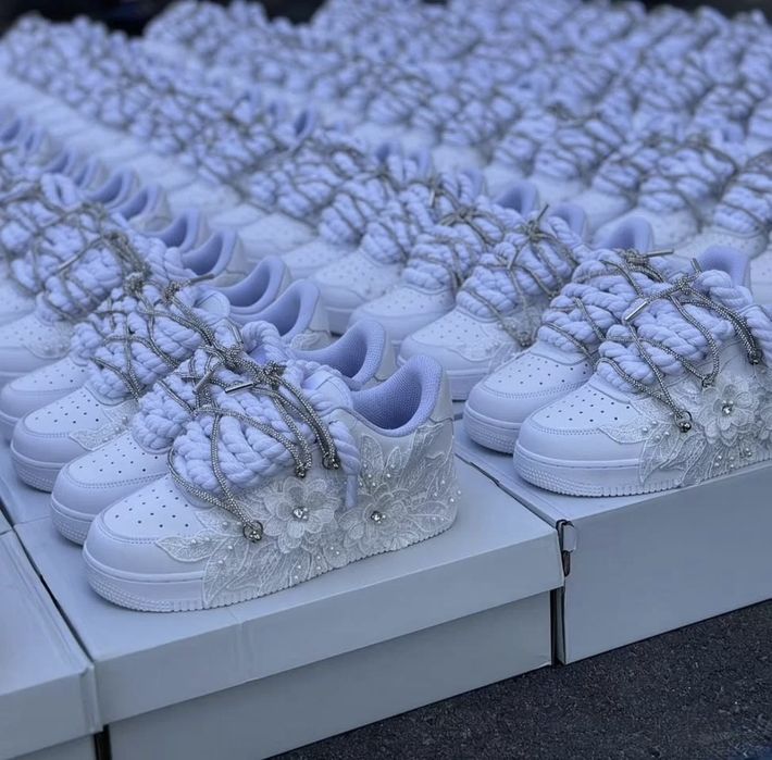 Кроссовки Nike air force 1 low white rose