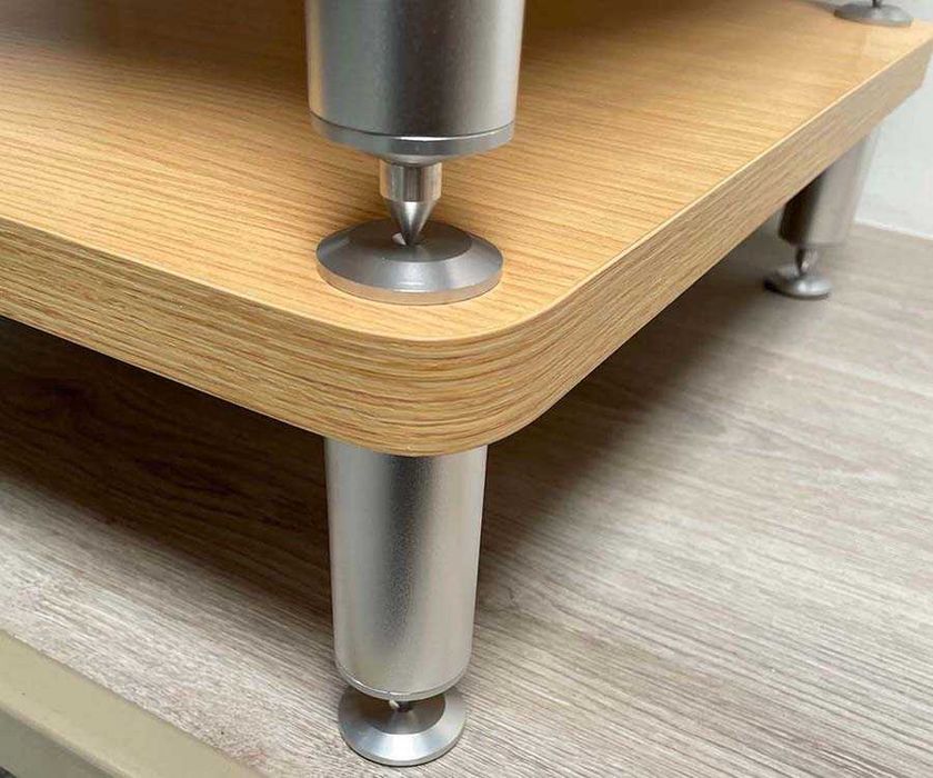 Móvel Hi-Fi 4 Prateleiras independentes sob Spikes e Discos De Conti